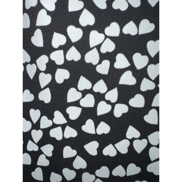 Premise Blazer Jacket Womens Large 12 Heart Print Ruched Elbow Valentine's Day - Picture 3 of 9